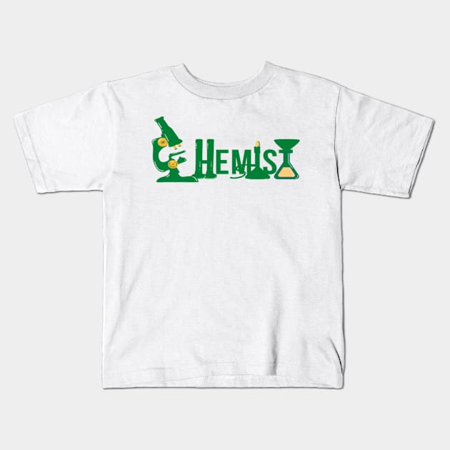 Chemist logo Kids T-Shirt by DPASP